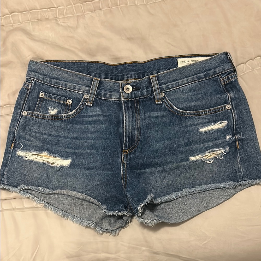 Rag & Bone Women's Blue Denim Shorts